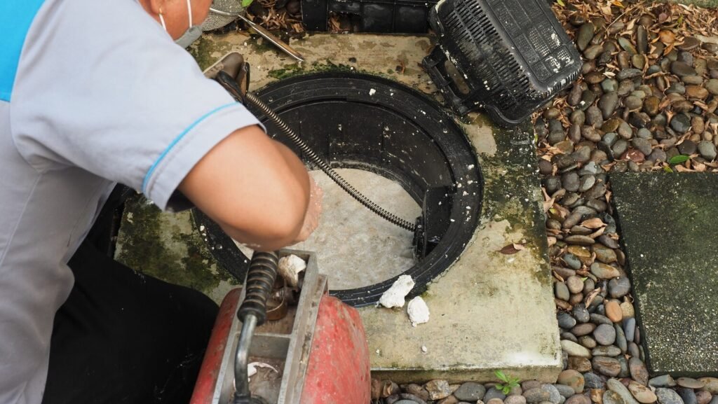 drain cleaning plumber repairing clogged grease trap with auger machine maintenance sewage system grease trap by professional plumber using auger snake fix unclog drain 258335 2388 drain cleaning plumber repairing clogged grease trap with auger machine maintenance sewage system grease trap by professional plumber using auger snake fix unclog drain 258335 2388